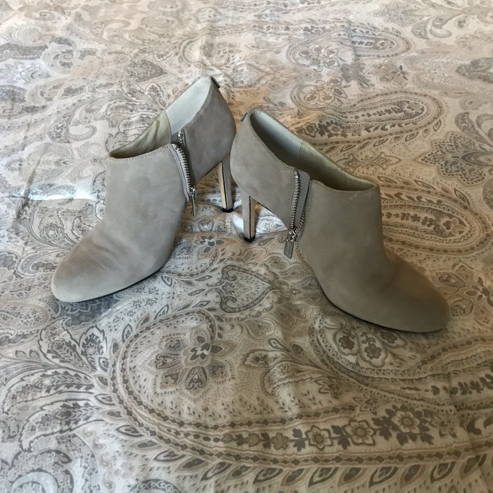 Michael Kors Grey Suede Heeled Booties